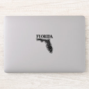 Florida staat mandala kaart, Made in Florida Sticker