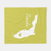 Florida staat map love home fleece deken (Voorkant (Horizontaal))