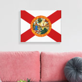 Florida Staatsvlag Canvas Print (Insitu (Woonkamer))