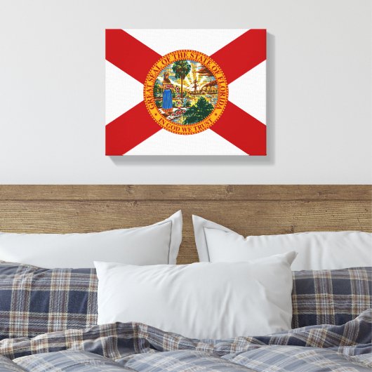 Florida Staatsvlag Canvas Print (Insitu (Slaapkamer))