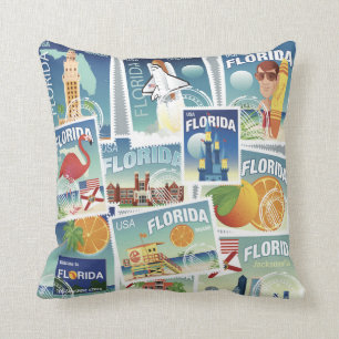 Florida Stamps Kussen