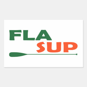Florida stand-uppaddling rechthoekige sticker