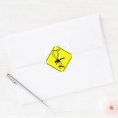 Florida State Bird the Mosquito Vierkante Sticker (Envelop)