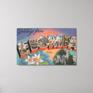 Florida (State Capital Scene) Canvas Afdruk