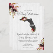 Florida State Destination Wedding Invitation (Devant / Derrière)