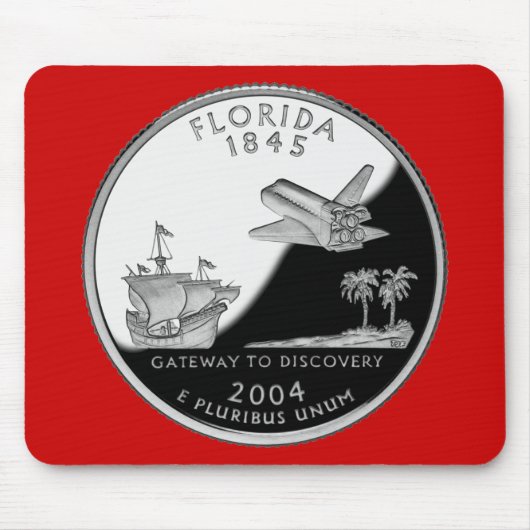 Florida State Faux Quarter Muismat (Voorkant)