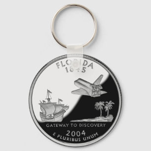 Florida State Faux Quarter Sleutelhanger