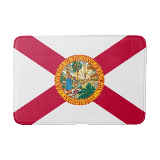 Florida State Flag Design Decor Badmat (Voorkant)