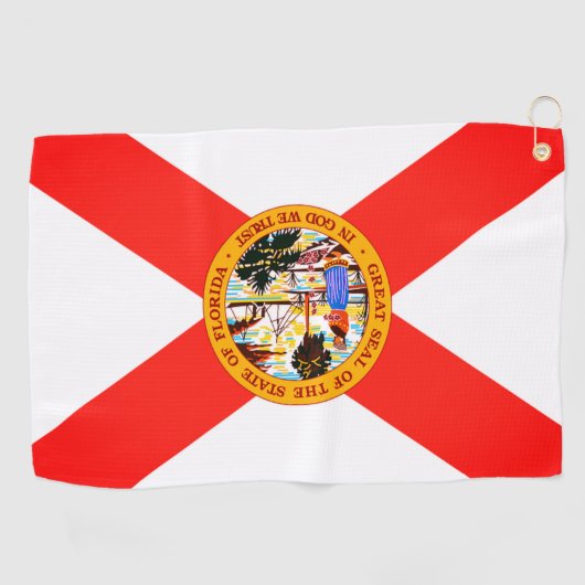 Florida State Flag Golf Towel Golfhanddoek (Horizontaal)
