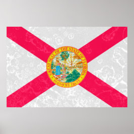 Florida State Flag Grunge Poster