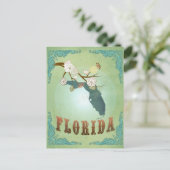 Florida State Kaart - Groen (Staand voorkant)