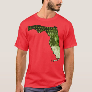 Florida State Map Bass Gevist Largemouth Bass Col T-shirt