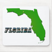 Florida State Map en Text Muismat (Voorkant)