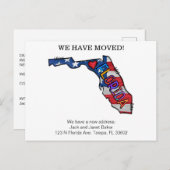 Florida State Moving Announcement-kaarten Briefkaart (Voorkant / Achterkant)