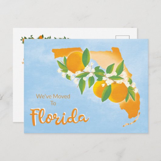 Florida State Moving New Address Faire-part (Devant / Derrière)