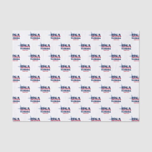 Florida State Pride Tissue Paper Tissuepapier (Voorkant)