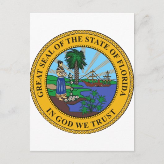 Florida State Seal Briefkaart (Voorkant)
