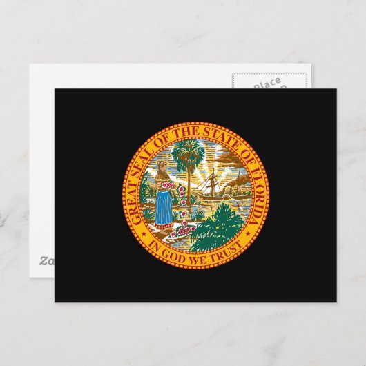 Florida State Seal Briefkaart (Voorkant / Achterkant)