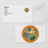 Florida State Seal Visitekaartje (Voorkant / Achterkant)