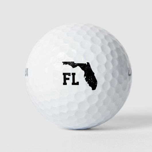 Florida state silhouette border douane monogramed golfballen (Voorkant)