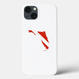 Florida State Silhouette Diving Flag iPhone 13 Hoesje