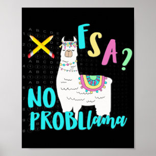 Florida State Test Day Llama voor studenten Poster