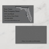 Florida State Visitekaartje gesneden stenen look (Voorkant / Achterkant)