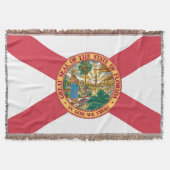 Florida State Vlag Print Patriottisch Deken (Voorkant)
