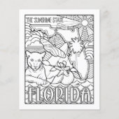 Florida State Vorm en feiten Kleurplaat Flyer (Voorkant)