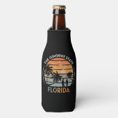 Florida Summer Beach Sunset Flesjeskoeler (Fles Voorkant)