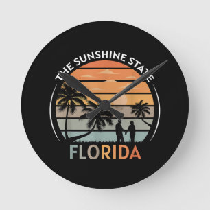 Florida Summer Beach Sunset Ronde Klok