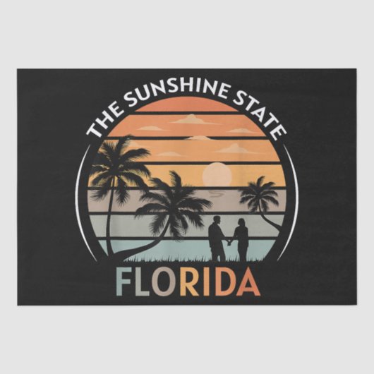 Florida Summer Beach  Sunset Tissuepapier (Voorkant)