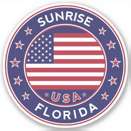 Florida, Sunrise Sticker (Voorkant)