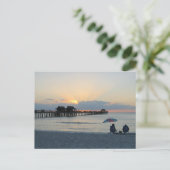 Florida Sunset at Beach Briefkaart (Staand voorkant)