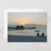 Florida Sunset at Beach Briefkaart (Voorkant / Achterkant)