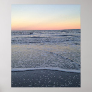Florida Sunset Beach Ocean Photo Poster