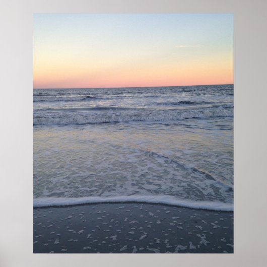 Florida Sunset Beach Ocean Photo Poster (Devant)