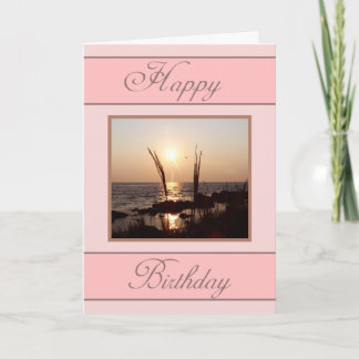 Florida Sunset Birthday Wish Kaart