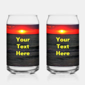 Florida Sunset Blikvorm Glas (Voorkant)