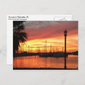 Florida Sunset Briefkaart (Voorkant / Achterkant)