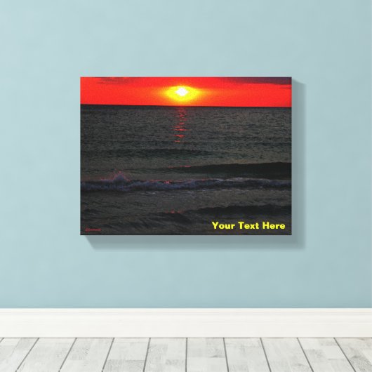 Florida Sunset Canvas Afdruk (Insitu (Houten vloer))