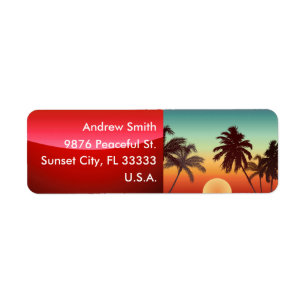 Florida Sunset Etiket