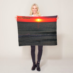 Florida Sunset Fleece Deken