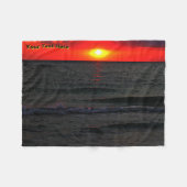 Florida Sunset Fleece Deken (Voorkant (Horizontaal))