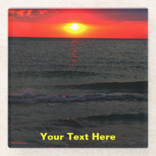 Florida Sunset Glazen Onderzetter