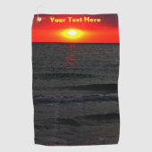 Florida Sunset Golfhanddoek (Voorkant)