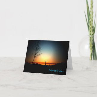 Florida Sunset met Cross Kaart