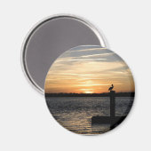 Florida Sunset met Pelican Magneet (Voorkant / Achterkant)