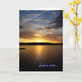 Florida Sunset Over Lake Kaart (Gele Bloem)