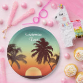 Florida Sunset Papieren Bordje (Feest)